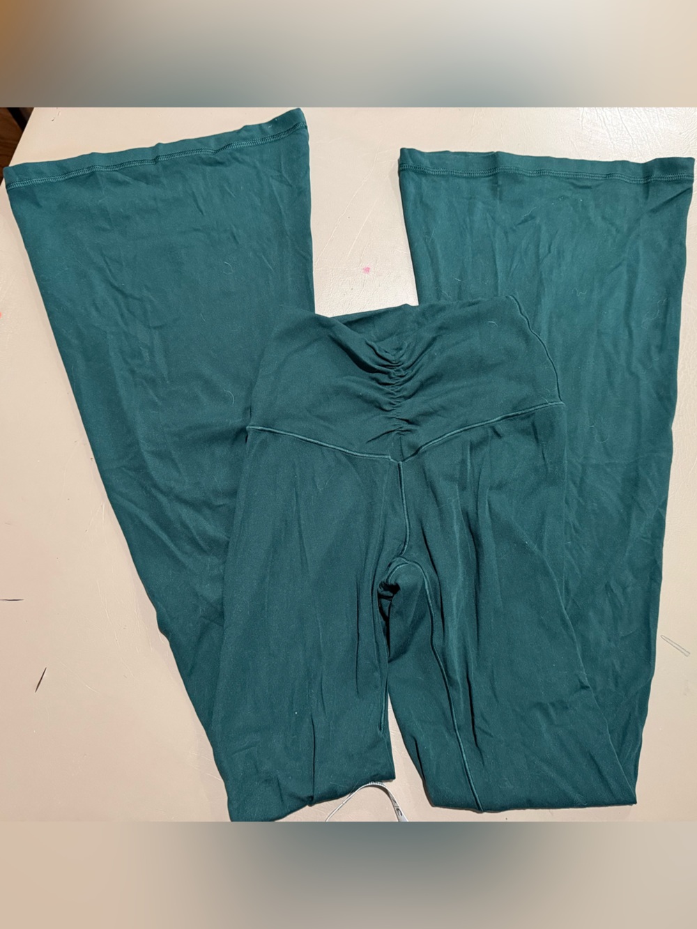 OFFLINE Aerie Turquoise/Green Flare Leggings Size XS Short